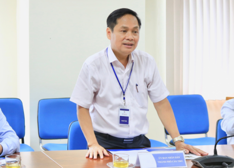 Ông Nguyễn Văn Hồng – Phó Chủ tịch UBND TPCT phát biểu tại buổi làm việc