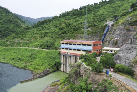 Nhà máy thủy điện A Vương (công suất 2 x 105MW). Ảnh: Minh Lương