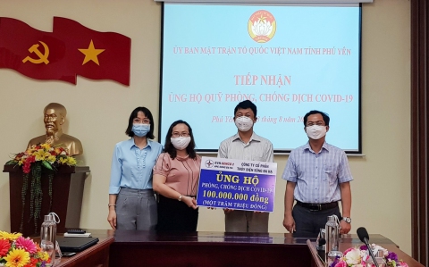 Công ty Cổ phần Thủy điện Sông Ba Hạ đồng hành cùng địa phương trong công tác phòng chống chống dịch COVID-19