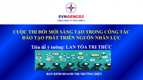 “Lan tỏa tri thức” – Hệ thống quản lý đề tài sáng kiến của Tổng công ty Phát điện 2