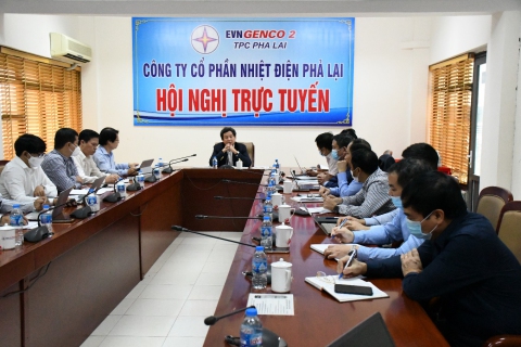 Lãnh đạo EVNGENCO2 làm việc với Công ty Cổ phần Nhiệt điện Phả Lại