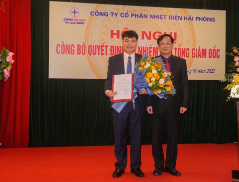 Nhiệt điện Hải Phòng bổ nhiệm Phó Tổng Giám đốc