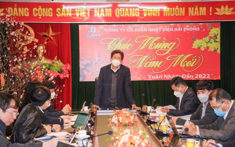 Tổng công ty Phát điện 2 làm việc tại Công ty Cổ phần Nhiệt điện Hải Phòng