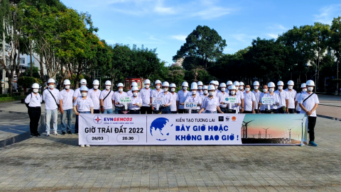 Công ty Nhiệt điện Cần Thơ hưởng ứng Giờ Trái đất năm 2022