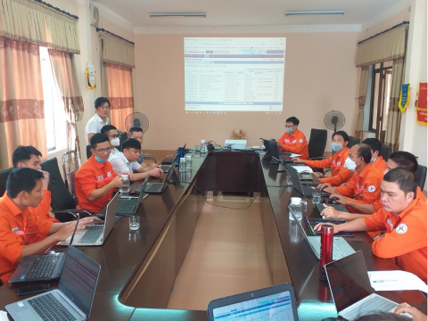 Lớp học bồi huấn sử dụng phần mềm PMIS