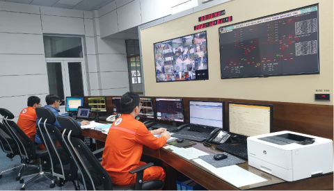 Ca trực vận hành tại Phòng điều khiển trung tâm Nhà máy Thủy điện Quảng Trị