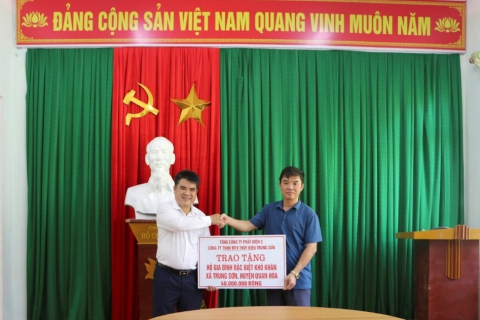 Thủy điện Trung Sơn thực hiện tốt công tác an sinh xã hội