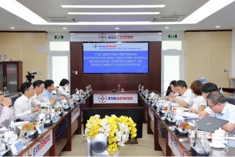 EVNGENCO2 làm việc với CSGI về Thuỷ điện tích năng
