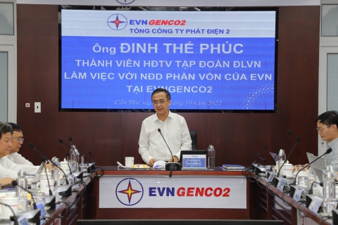Ông Đinh Thế Phúc – Thành viên HĐTV EVN làm việc tại EVNGENCO2