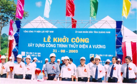 Phó Thủ tướng Nguyễn Tấn Dũng phát lệnh khởi công NMTĐ A Vương ngày 31.8.2003