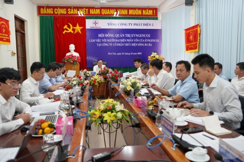 HĐQT EVNGENCO2 làm việc với Người đại diện phần vốn tại SBH