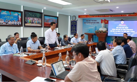 Thành viên độc lập HĐQT EVNGENCO2 làm việc với Công ty Cổ phần Thủy điện A Vương