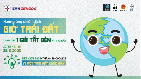 EVNGENCO2 tích cực hưởng ứng chiến dịch Giờ trái đất