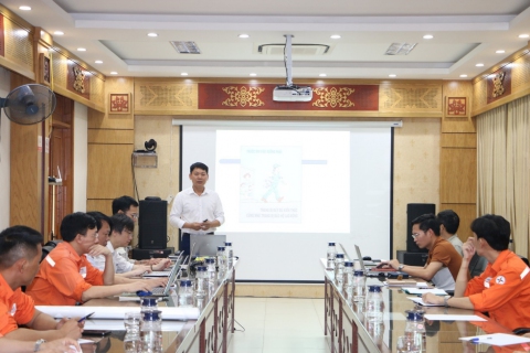 Thủy điện Trung Sơn tổ chức khóa huấn luyện an toàn vệ sinh lao động năm 2023
