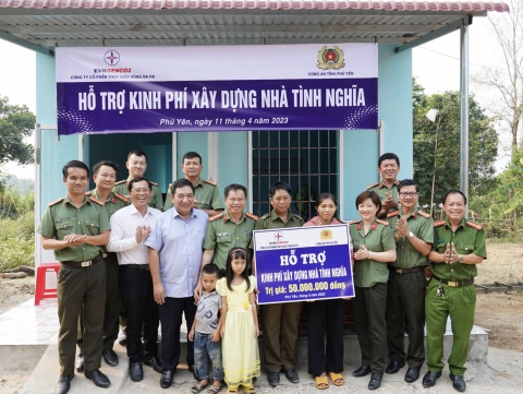 SBH hỗ trợ kinh phí xây dựng nhà cho công an viên có hoàn cảnh khó khăn