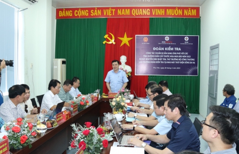 Thứ trưởng Bộ Công Thương kiểm tra công tác ứng phó với thiên tai tại Thủy điện Sông Ba Hạ
