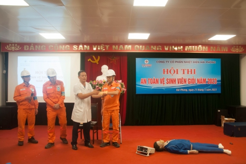 Nhiệt điện Hải Phòng tổ chức Hội thi An toàn Vệ sinh Viên giỏi 2023