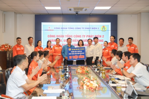 Công đoàn Tổng công ty Phát điện 2 thăm hỏi, động viên tập thể công nhân, viên chức, lao động nhân dịp “Tháng công nhân” năm 2023