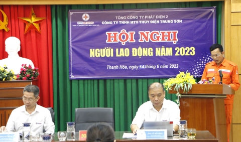 Thủy điện Trung Sơn tổ chức Hội nghị Người lao động năm 2023