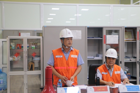 Thủy điện Trung Sơn diễn tập xử lý sự cố tổ máy năm 2023