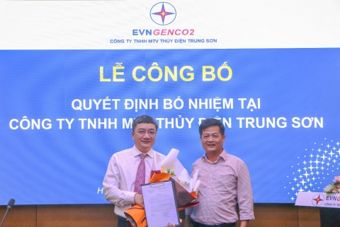 Lễ công bố và trao Quyết định bổ nhiệm Phó Giám đốc tại Thủy điện Trung Sơn