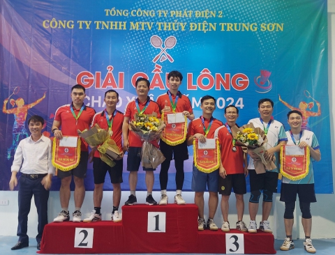 Thủy điện Trung Sơn tổ chức giải cầu lông Chào Xuân Giáp Thìn năm 2024