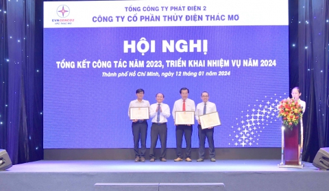 Thủy điện Thác Mơ hoàn thành xuất sắc nhiệm vụ năm 2023