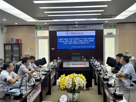 EVNGENCO2 làm việc với Tập đoàn Đại Đường, mở rộng hợp tác các dự án năng lượng