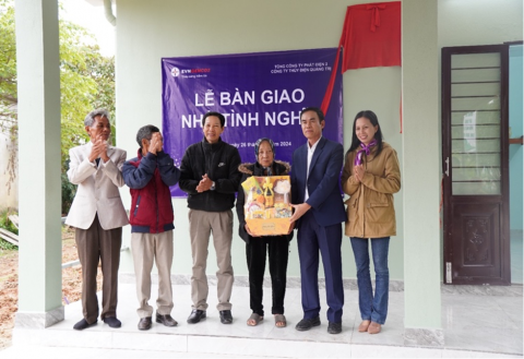 Công ty Thủy điện Quảng Trị bàn giao 03 nhà tình nghĩa