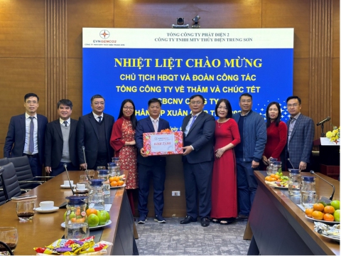 Lãnh đạo EVNGENCO2 thăm và chúc Tết các Đơn vị thành viên