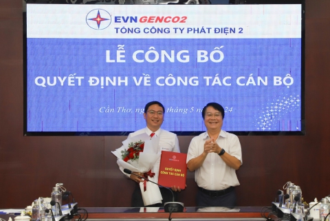 EVNGENCO2 công bố các Quyết định về công tác cán bộ