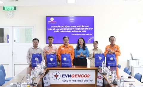 Thăm hỏi, tặng quà cho công nhân Công ty Nhiệt điện Cần Thơ