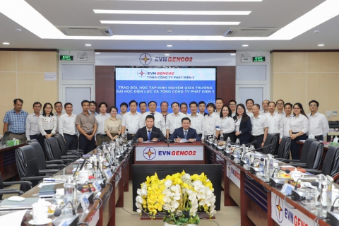 Tổng công ty Phát điện 2 ký kết biên bản ghi nhớ thỏa thuận hợp tác với Trường Đại học Điện lực