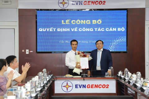 EVNGENCO2 công bố Quyết định bổ nhiệm Trưởng Ban Tổng hợp