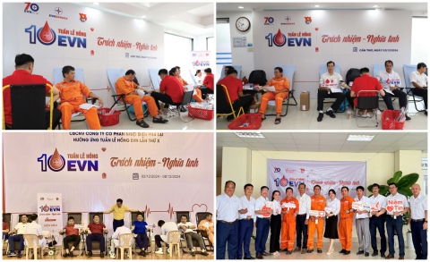 EVNGENCO2 đóng góp gần 700 đơn vị máu trong Tuần lễ hồng EVN lần X