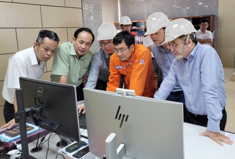 EVN kiểm tra công tác khắc phục sau mưa lũ, quản lý an toàn đập và bảo vệ môi trường tại Thủy điện Thác Mơ