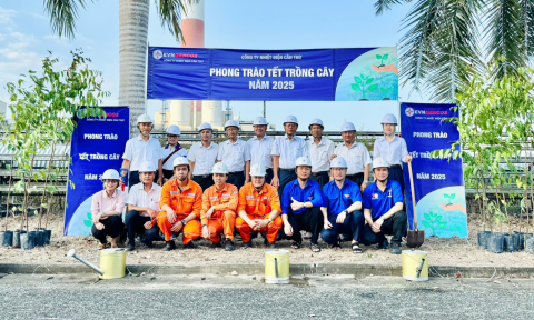 Công ty Nhiệt điện Cần Thơ hoàn thành kế hoạch trồng cây xanh trong giai đoạn 2021-2025