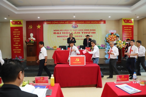 Công ty Thủy điện Sông Bung: Tổ chức thành công Đại hội Đảng bộ Công ty lần thứ III, nhiệm kỳ 2025-2030