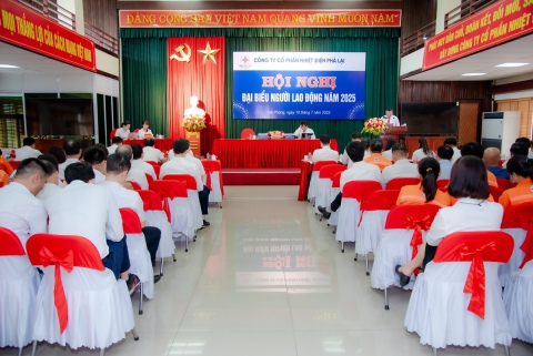 Hội nghị Người lao động CTCP Nhiệt điện Phả Lại năm 2025: Phát huy dân chủ, đoàn kết, sáng tạo, tích cực thi đua lao động sản xuất