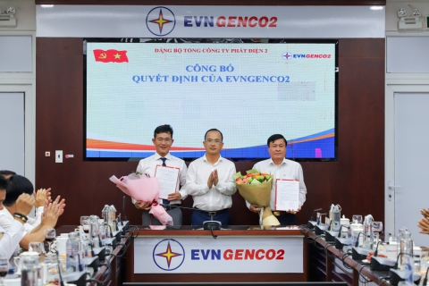 EVNGENCO2 công bố các quyết định về công tác cán bộ