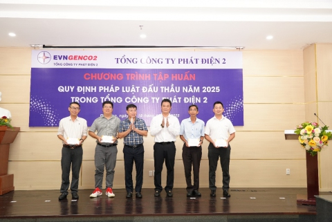 EVNGENCO2 tổ chức tập huấn quy định pháp luật đấu thầu năm 2025: Nâng cao năng lực quản trị, thúc đẩy phát triển bền vững
