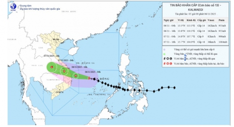 Chỉ thị số 4162 của EVNGENCO2 về việc tập trung ứng phó khẩn cấp Bão số 13 (KALMAEGI) và mưa lũ