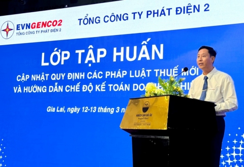 EVNGENCO2 tổ chức tập huấn cập nhật quy định pháp luật thuế và chế độ kế toán doanh nghiệp