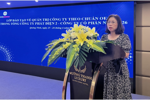 Nâng tầm quản trị doanh nghiệp: EVNGENCO2 tổ chức đào tạo theo chuẩn OECD