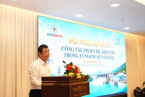 EVNGENCO2 tập huấn công tác pháp chế, kiểm tra năm 2026