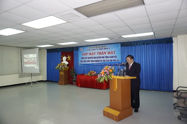 Ông Trần Phú Thái – Chủ Tịch Hội đồng thành viên EVNGENCO 2 phát biểu tại buổi lễ