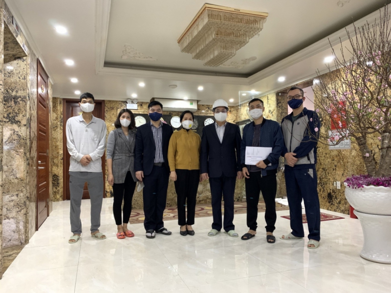 Tổng Giám đốc và Chủ tịch Công đoàn NĐHP thăm hỏi và động viên lực lượng sản xuất trực tiếp  tại địa điểm nghỉ tập trung