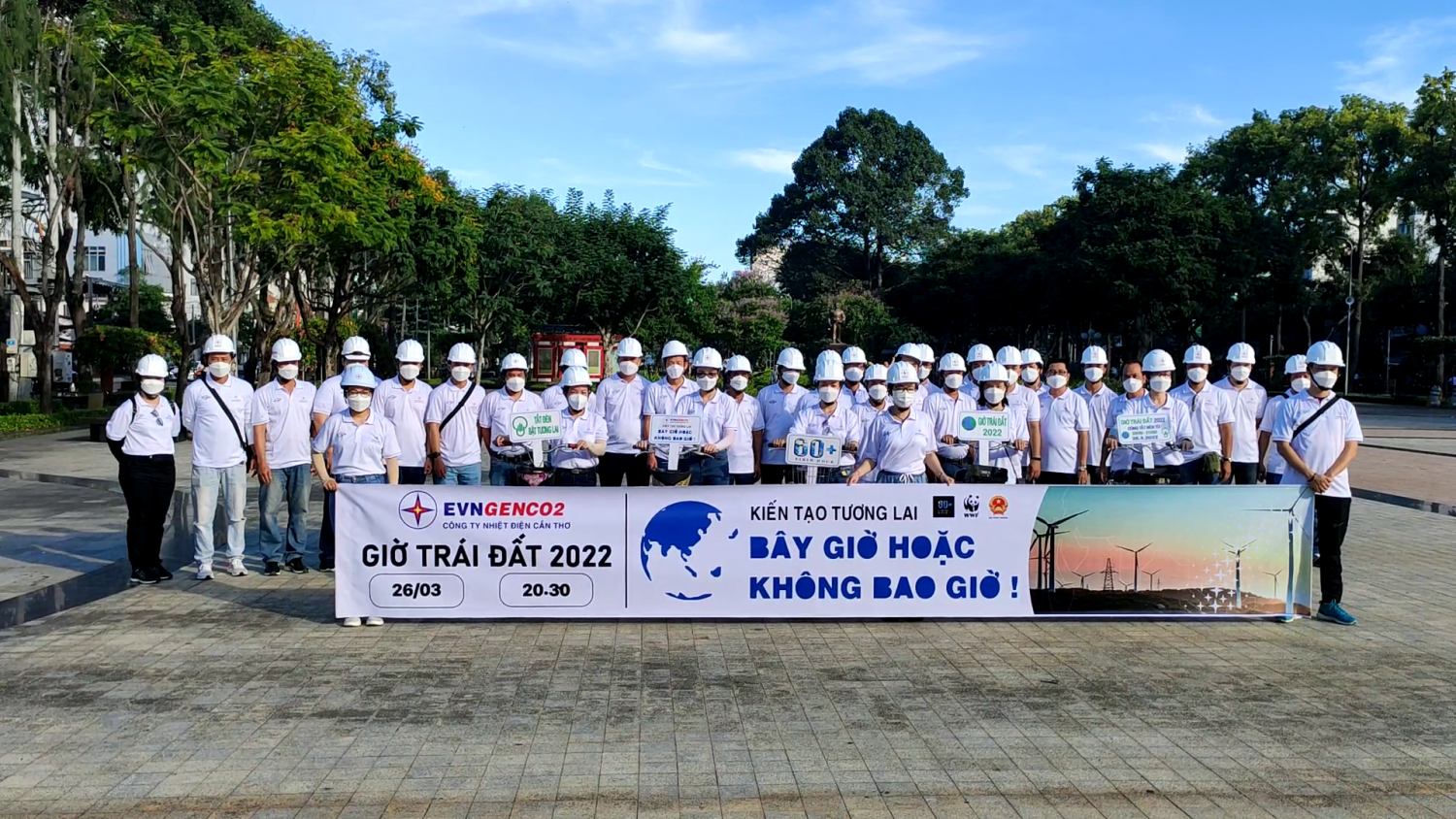 Công ty Nhiệt điện Cần Thơ hưởng ứng Giờ Trái đất năm 2022