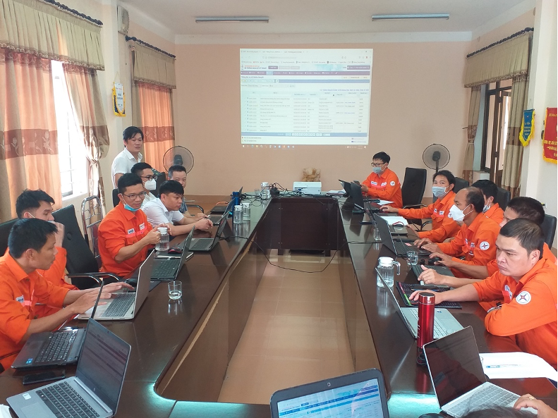 Lớp học bồi huấn sử dụng phần mềm PMIS