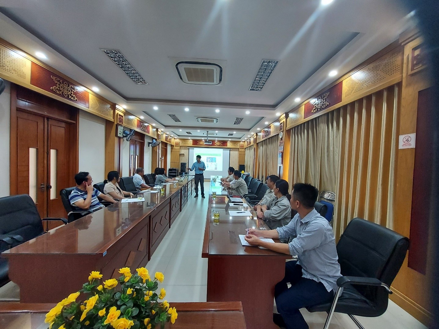 Các học viên Nhóm 4 – Đợt 2 tham dự khóa huấn luyện ATVSLĐ